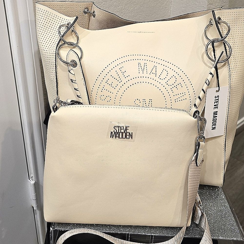 Steve Madden BMya‎ Tote & Crossbody Bag Set- Blonde - Picture 3 of 9